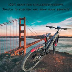  Electric Mountain  Bike  Frame Material Carbon Fibre . Lav vgt.