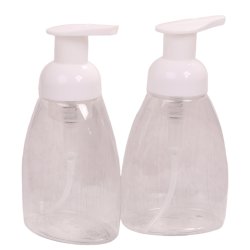 Oval Skum/pumpe Bottles - 240 ml. i klar plast .