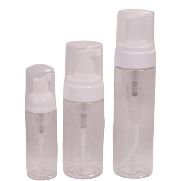 Skum/pumpe Flasker - 80 ml. eller 130 ml. i klar plast