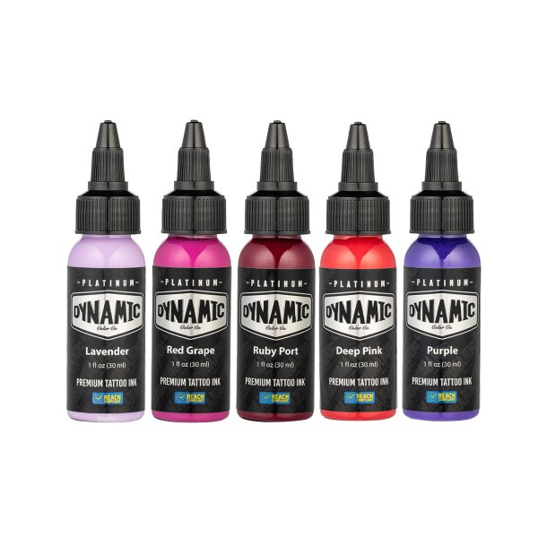 Platinum by Dynamic Tattoo Ink - Lush Set  5 x 30 ml