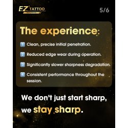 EZ TATTOO V-Select Gold Series - Liner n�le - 10 stk.