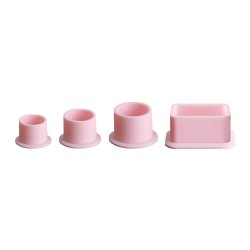 ELITE Silicone Ink Caps - Round Pink