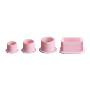 ELITE Silicone Ink Caps - Round Pink