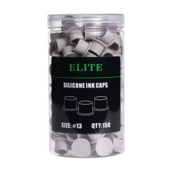 ELITE Silicone Ink Caps - Round Grey