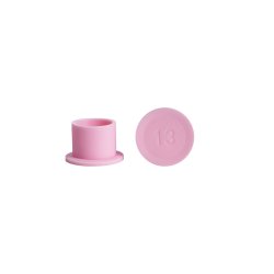 ELITE Silicone Ink Caps - Round Pink
