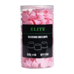 ELITE Silicone Ink Caps - Round Pink