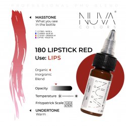 NUVA COLORS - 180 LIPSTICK RED - 15ML