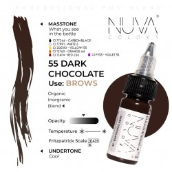 NUVA COLORS - 55 DARK CHOCOLATE - 15ML