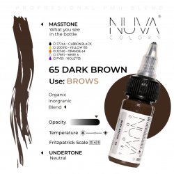 NUVA COLORS - 65 DARK BROWN - 15ML