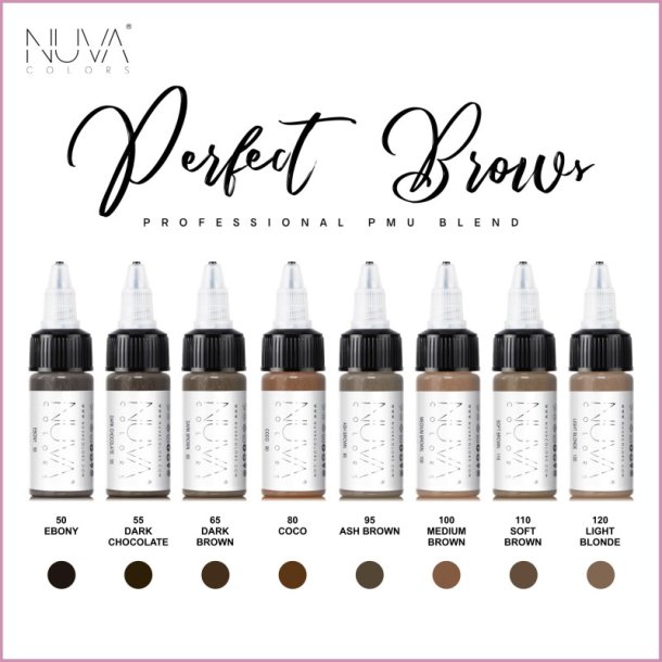 NUVA COLORS - EYEBROW COLLECTION SET - 8 X 15ML