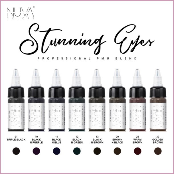 NUVA COLORS - EYELINER COLLECTION SET - 8 X 15ML