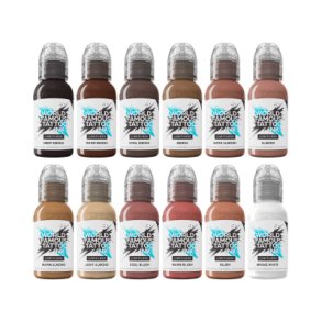 World Famous Limitless Tattoo Ink - Pink Ribbon Set - 12 x 30 ml
