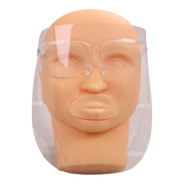 Ansigts visir , beskytelse - med brille. 10 stk - Tilbud.