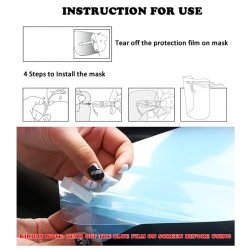 Extra Visir til  Ansigst visir. til ansigts med brille.