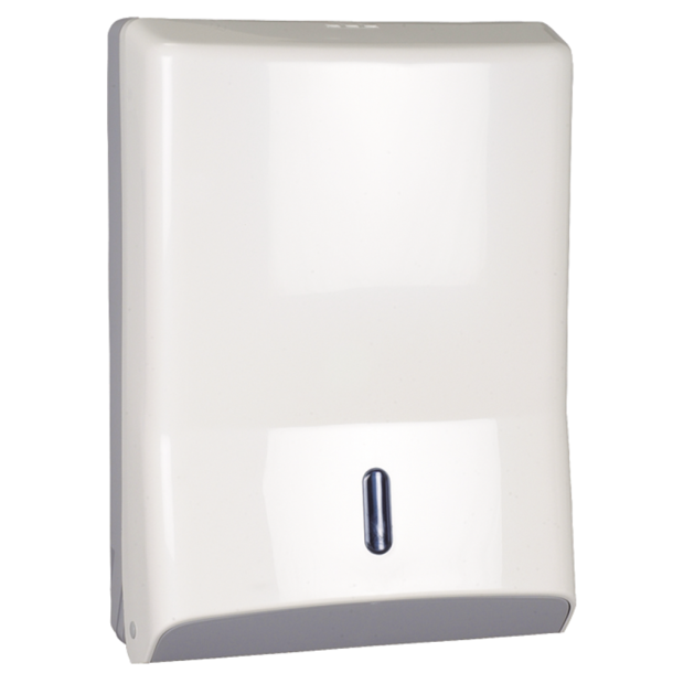 Dispenser, neutral, Maxi, 14x28x40cm, hvid, plast, til hndkldeark.