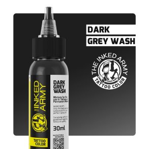 THE INKED ARMY - Tattoo Color - Dark Grey Wash - 30 ml