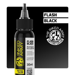 THE INKED ARMY - Tattoo Color - Flash Black - 30 ml