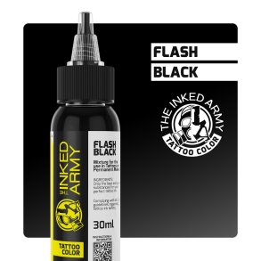 THE INKED ARMY - Tattoo Color - Flash Black - 30 ml