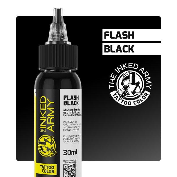 THE INKED ARMY - Tattoo Color - Flash Black - 30 ml