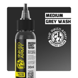 THE INKED ARMY - Tattoo Color - Medium Grey Wash - 30 ml