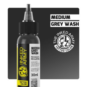 THE INKED ARMY - Tattoo Color - Medium Grey Wash - 30 ml