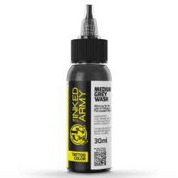 THE INKED ARMY - Tattoo Color - Medium Grey Wash - 30 ml