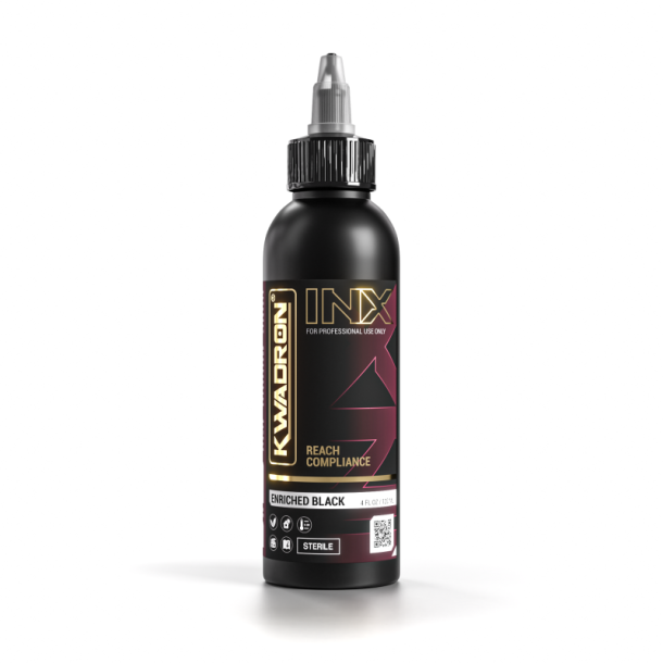 KWADRON INX Enriched Black - 120ml (Reach Compliant)