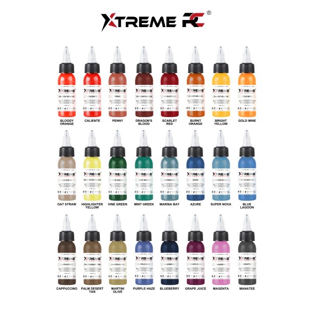 XTreme Ink - 24 COLOR SET - 24x30 ML