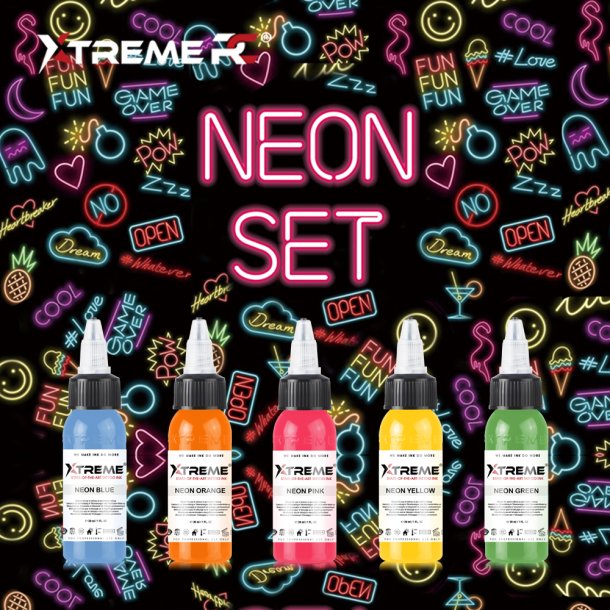 XTreme Ink - NEON SET - 5x30 ML