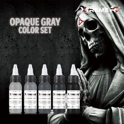 XTreme Ink - OPAQUE GRAY SET - 5x30 ML