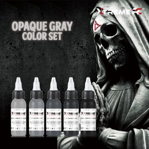 XTreme Ink - OPAQUE GRAY SET - 5x30 ML