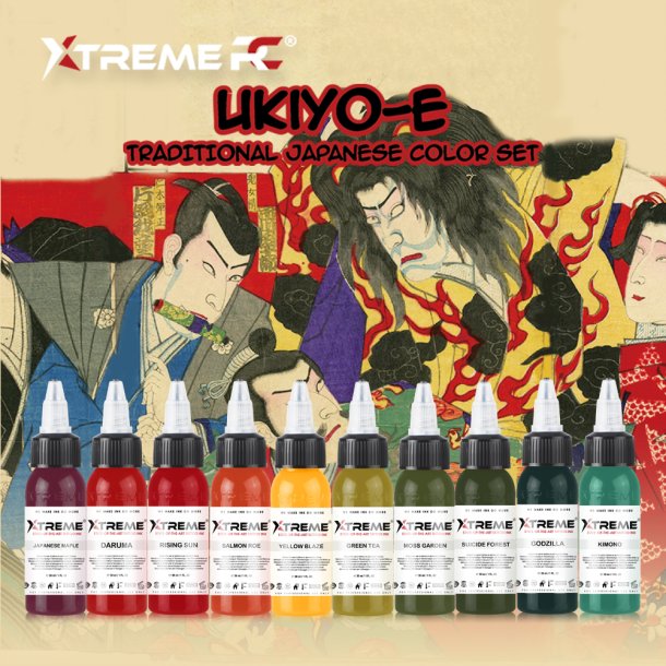 XTreme Ink - TRADITIONAL JAPANESE COLOR SET - 10x30 ML