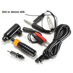 DC Power (3) RCA male stik til 6,5mm female stik.