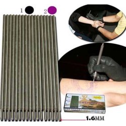 Pencil holder til at tegne p huden med.+ 2 ls penne