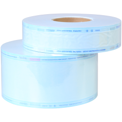 Sterilization tubing sveje poser med papir bagside. 7,5cm. x 200 m.