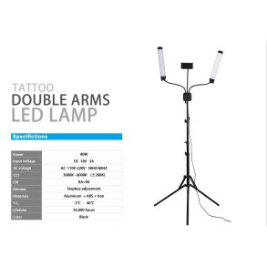  Light  17 Dobbelt  LED Lampe  gulv model. Ny model.