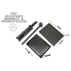ACT085 Prortable Convention Armrest med taske.
