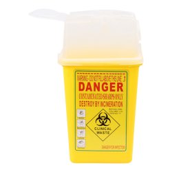 Kanyle/nle box. firkantet i 1 L. i Sort.