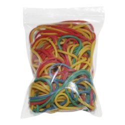 Elastikker mIx farvet 100 stk.