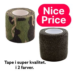 Magic Tattoo Grip Covers. Cold Steel selvkl�bende elastikbind 5 cm bred. (2 farver)