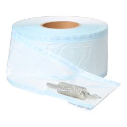 Sterilization tubing sveje poser med papir bagside. 7,5cm. x 200 m.