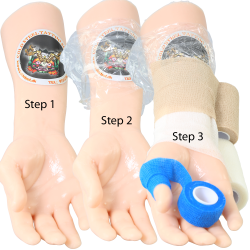 Magic Tattoo Grip Covers. Cold Steel selvklbende elastikbind 5 cm bred.