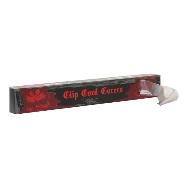 Cold Steel transparent gray tattoo clip cord sleeve 125 stk. i 80 cm.
