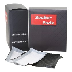 Absorbent/Soaker Pad - Tatto afd�kning sort 250 stk