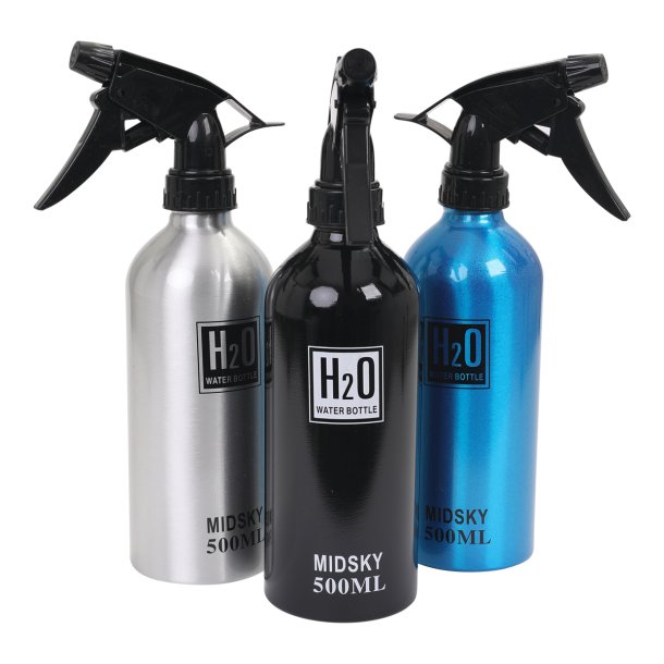 Spray bottles H2O i farver.