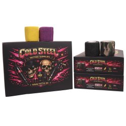 Magic Tattoo Grip Covers. Cold Steel selvkl�bende elastikbind 5 cm bred. 12 stk. 