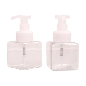 Firkant Skum/pumpe Bottles - 240 ml. i klar plast .
