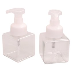 Firkant Skum/pumpe Bottles - 240 ml. i klar plast .