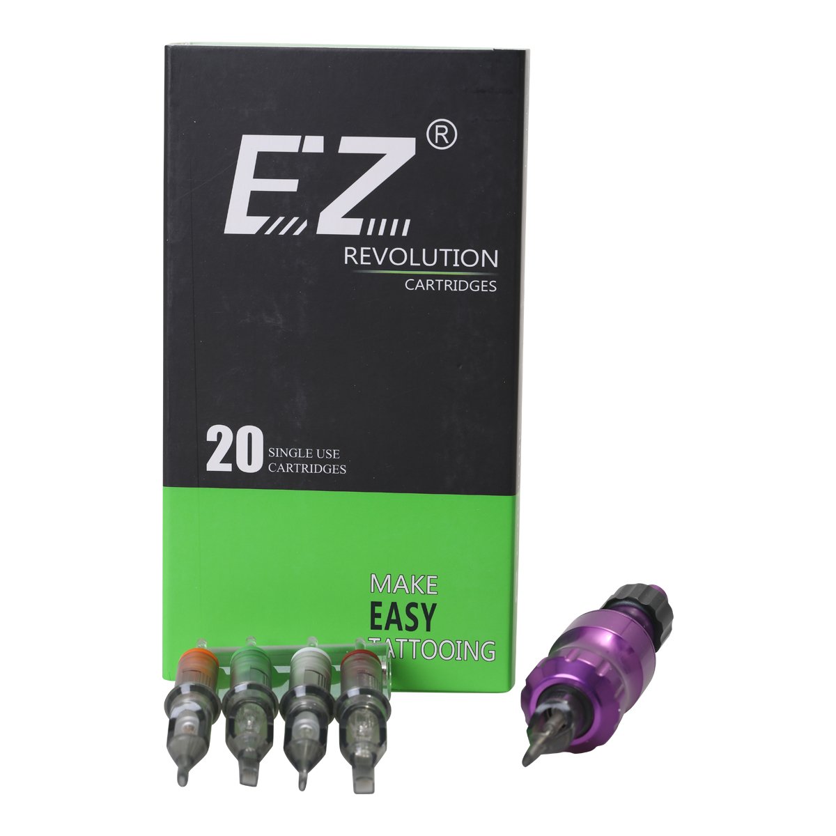 EZ Revolution Needle Cartridge Needles MAGNUM med lukket tip. 20 stk.