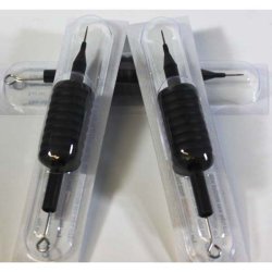 18 mm grip - 10 stk Sort gummi tuber komplet med nl.